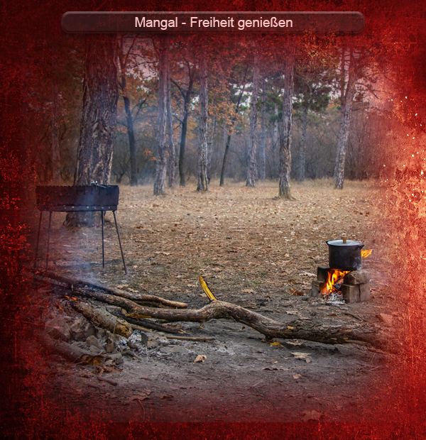 Erlebnis Natur, Grill und Feuer - mit einem Mangal Holzkohlegrill