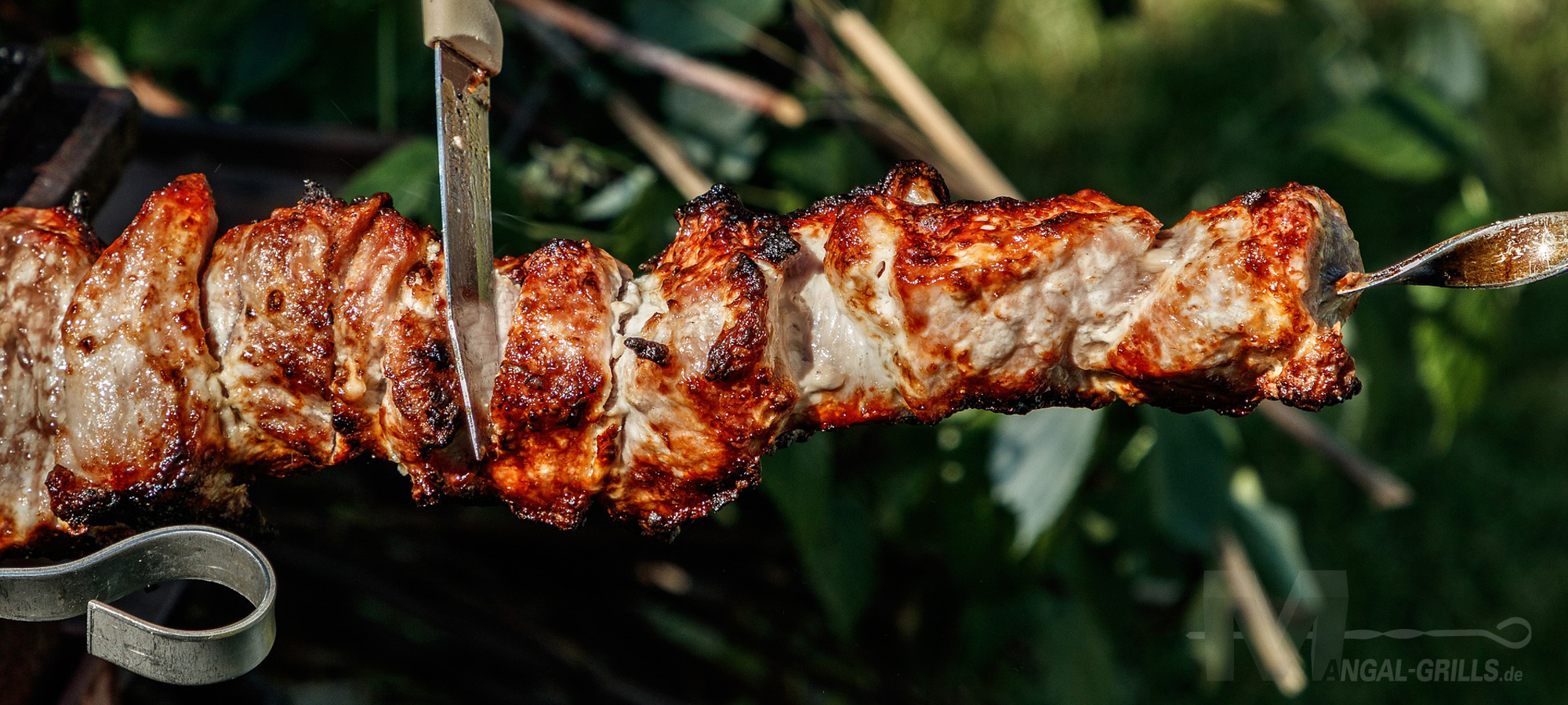 Saftig leckere Grillspieße vom Mangalgrill